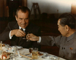 Nixon with Premier Chou En-Lai, February 27, 1972